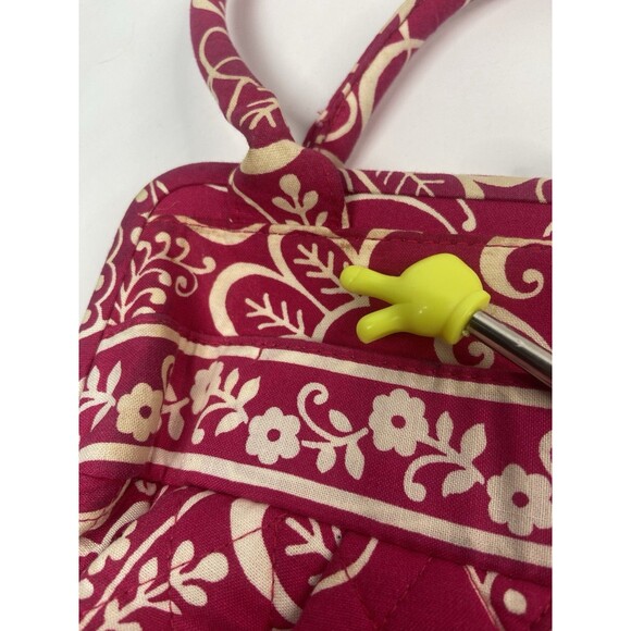 Vera Bradley Alice Kisslock Shoulder Bag-Twilly Birds Pink Pattern-Retired - Picture 9 of 16